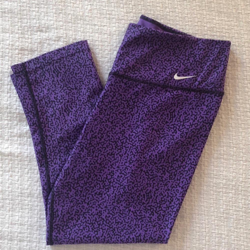 Nike Dri-Fit Running Capri Purple Print
